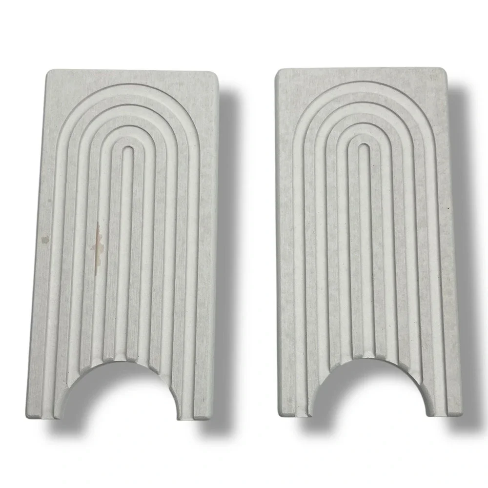 Concrete Tray - Arched Groove Design‎ (Small Stain Noted) - Decorative Organizer